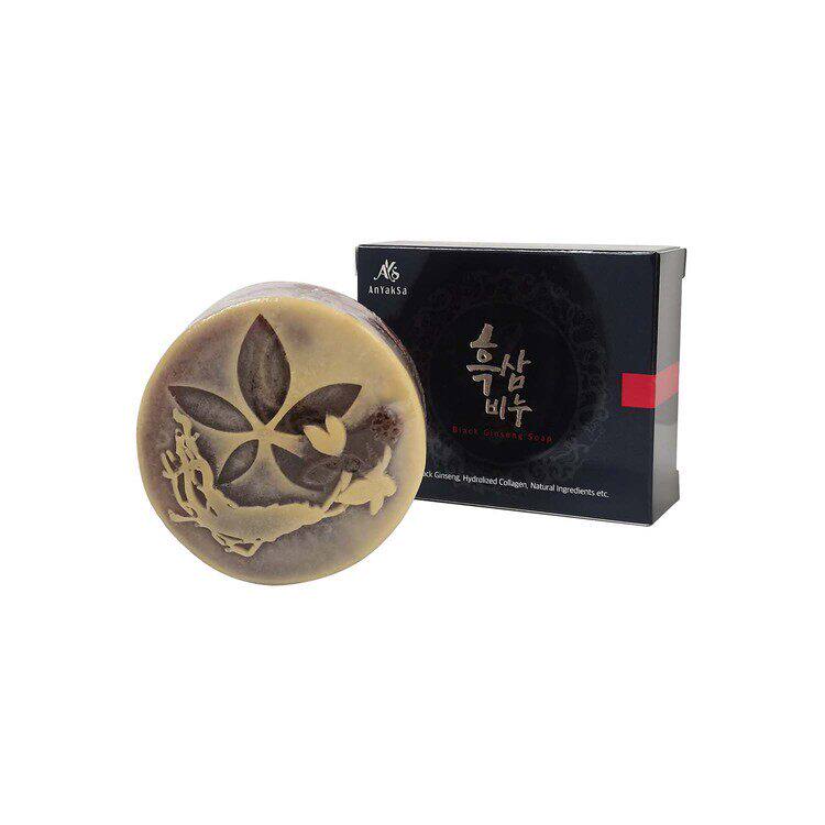 韩国 真生黑参 AnYakSa - 黑参美颜香皂 90G·发挥极大的保湿