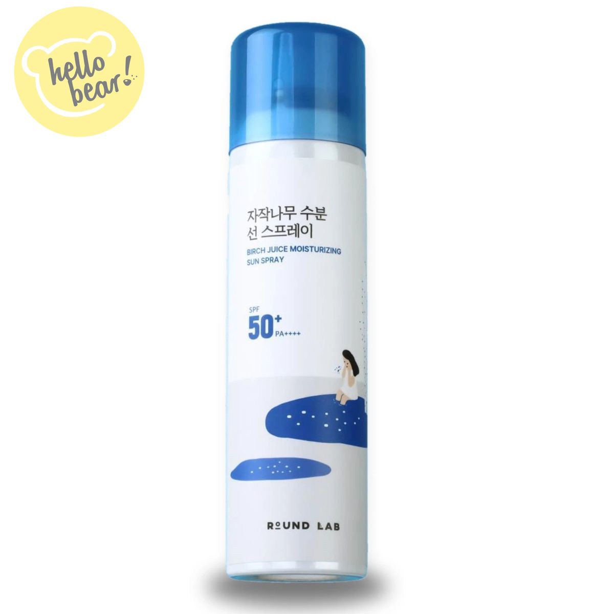 柔恩莱ROUND LAB白桦树补湿防晒喷雾SPF50+PA++++100毫升舒缓镇静