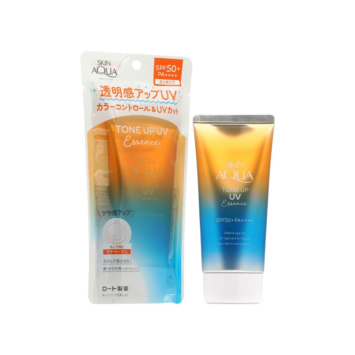 SUNPLAY 肌亮肤防晒隔离霜奶茶裸色SPF50+PA+++++80g防水防汗进口