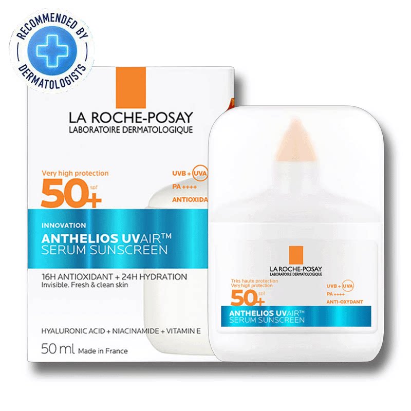 理肤泉Laroche Posay 空气感精华防晒SPF50+PA++++50ML敏感肌防晒