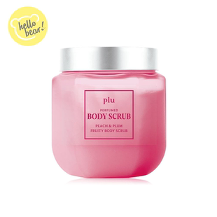 plu香氛果香身体磨砂膏500g桃及布冧去除老废角质肌肤光滑透亮