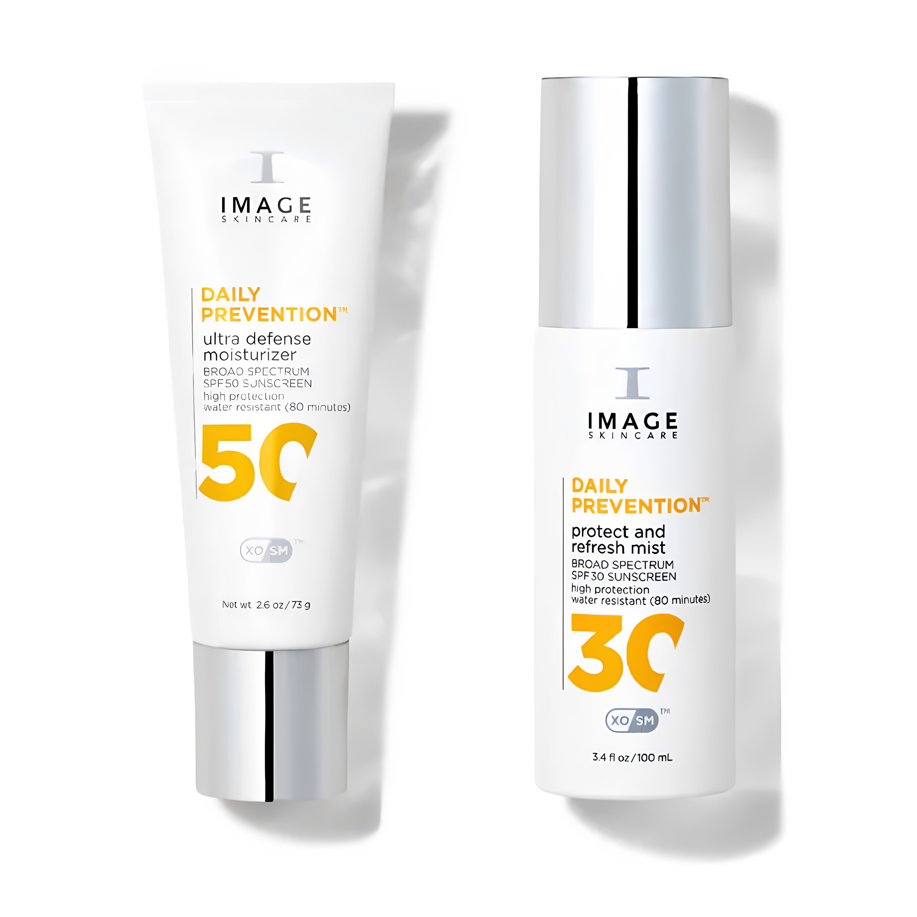 IMAGE SPF50保湿防晒霜77ml+SPF30防晒喷雾100ml高效防晒旅游套装