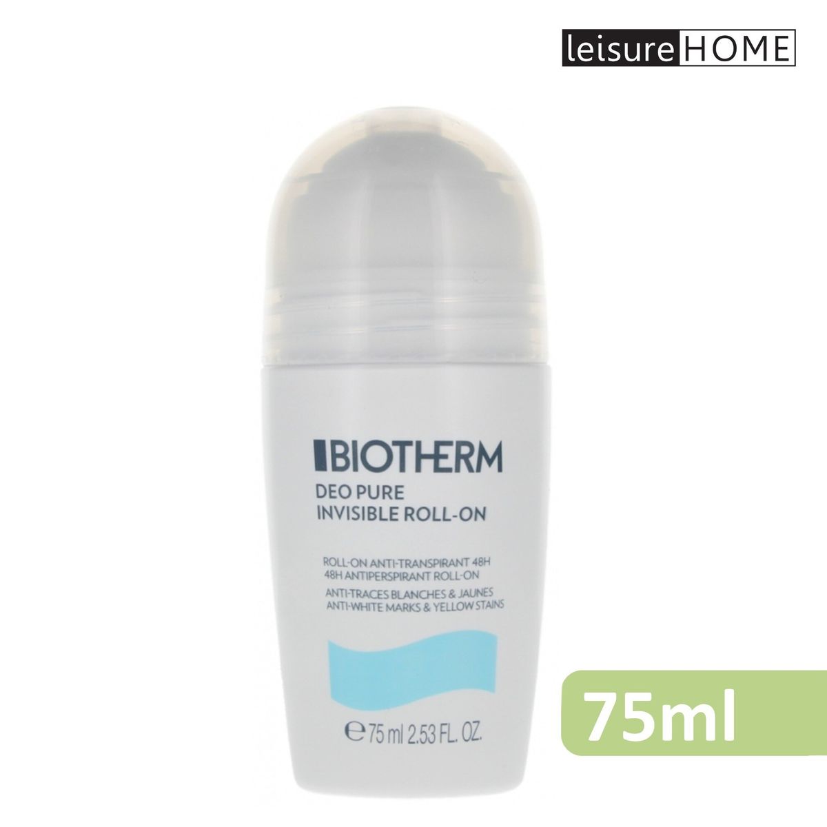 BIOTHERM碧欧泉 DEO PURE 无痕止汗走珠香体露75ml香氛止汗持久版