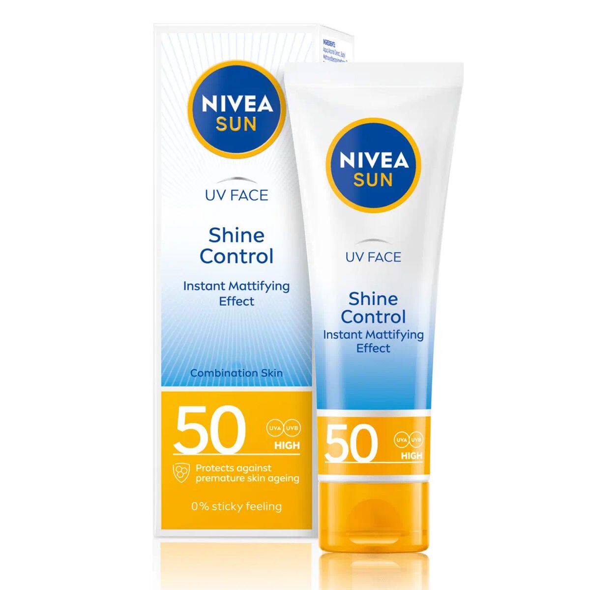 进口妮维雅 SUN UV抗衰老防晒乳霜50mlSPF50让肌肤感觉轻盈不油腻