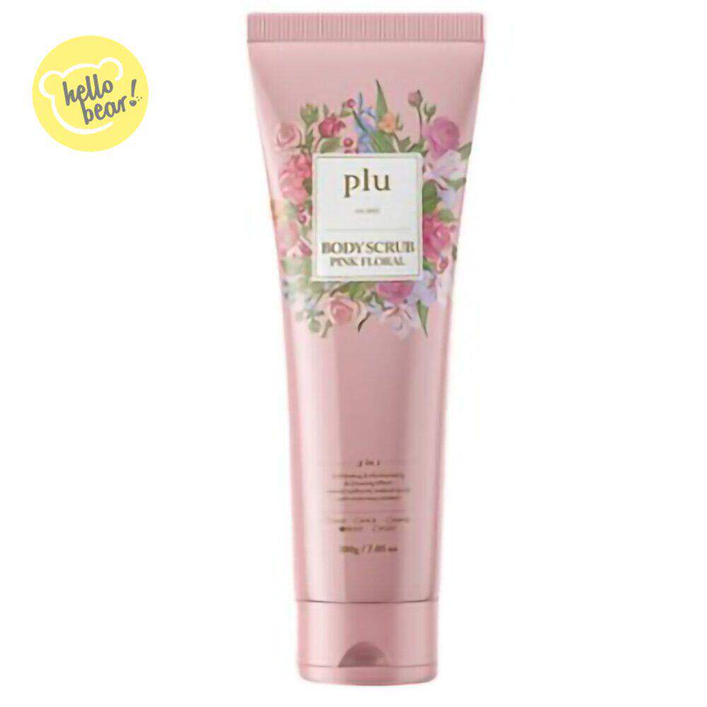 plu玫瑰花香核桃身体磨砂膏200克身三合一配方滋保湿温和去除角质