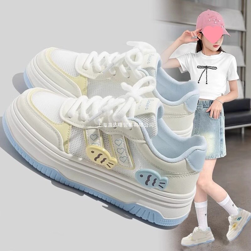 女童鞋子夏款2025新款儿童网面透
