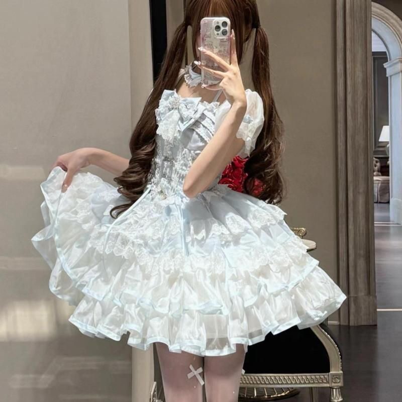 现货冰雪圆舞曲甜酷洛丽塔礼服图片