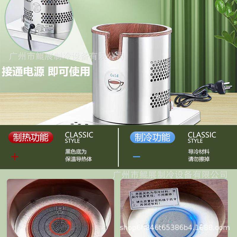 不锈钢果汁鼎西餐单头双头制冷热商用果汁桶饮料机自助冷饮机