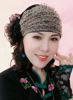 包头帽春夏透气优雅洋气帽子女