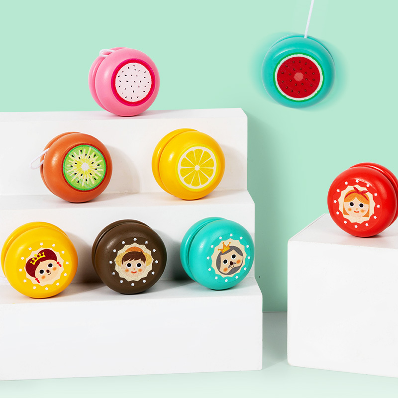 传统木质儿童溜溜球回旋小学生yoyo玩具女孩男孩悠悠球小朋友礼物