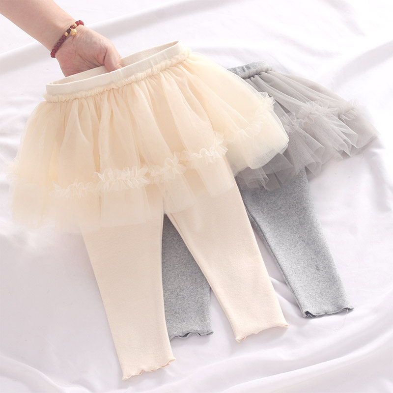 女童纱裙假两件宝宝打底裤纯棉婴儿休闲裤公主裙裤2025洋气春秋装,童装/婴儿装/亲子装,裤子,淘宝优惠券,粉丝福利购,淘宝优惠卷