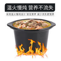 Aigeli stainless steel slow cooker, ceramic high-temperature resistant inner pot, electric stew pot, porridge and soup, health pot, can keep warm thumbnail 8