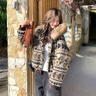 爆火现货·费尔岛国标90白鸭绒羽绒服2025新款 k418 p275