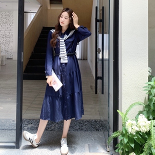 连衣裙配腰带＋披肩2C098 首发新款 时尚 秋季 9021P140K218 现货