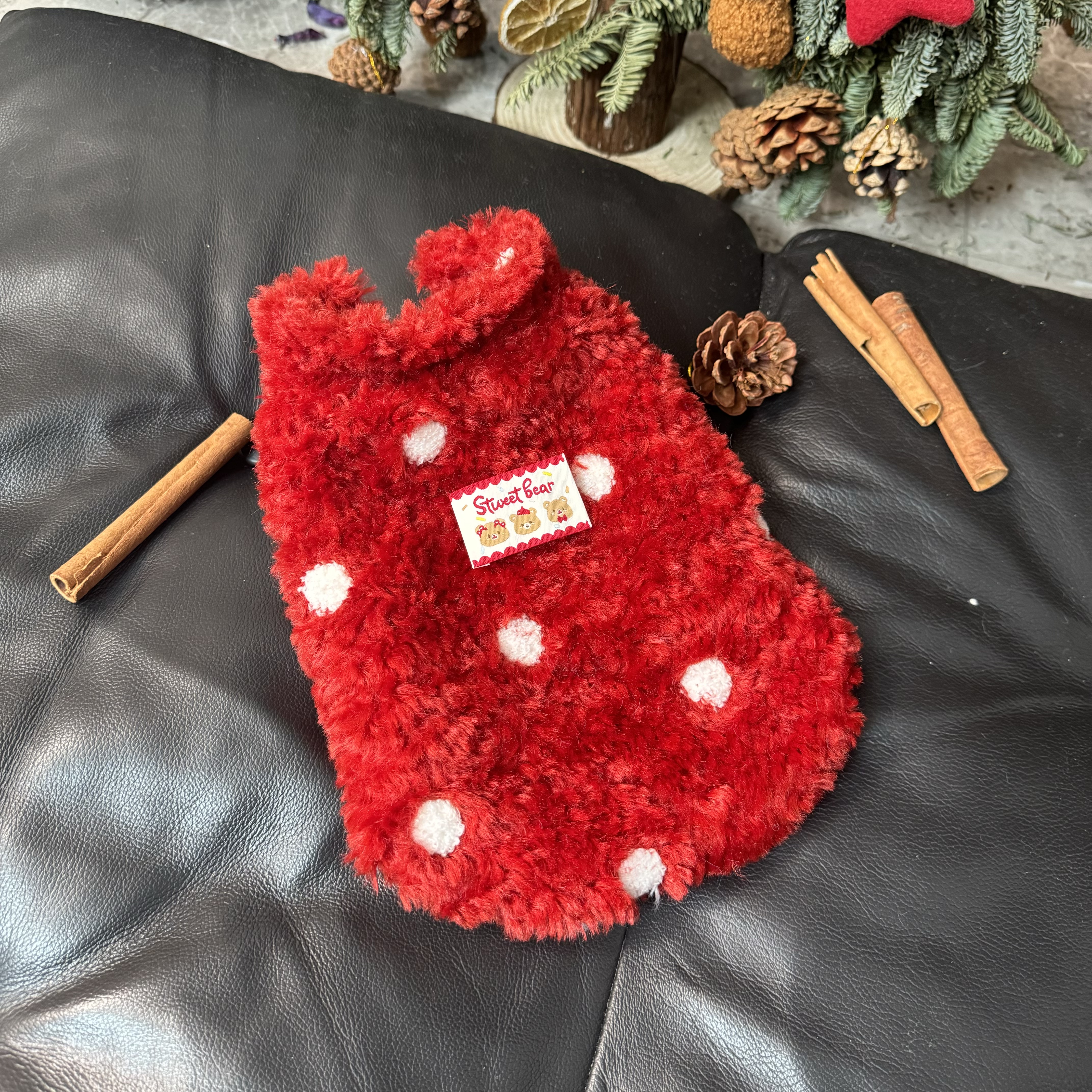 五只小白熊原创宠物衣服秋冬新款圣诞新年波点加绒马甲狗狗猫外套,宠物/宠物食品及用品,狗宠物服装/雨衣,淘宝优惠券,粉丝福利购,淘宝优惠卷