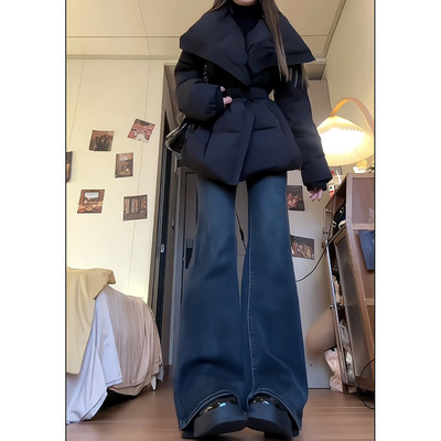 小个子黑色大翻领设计收