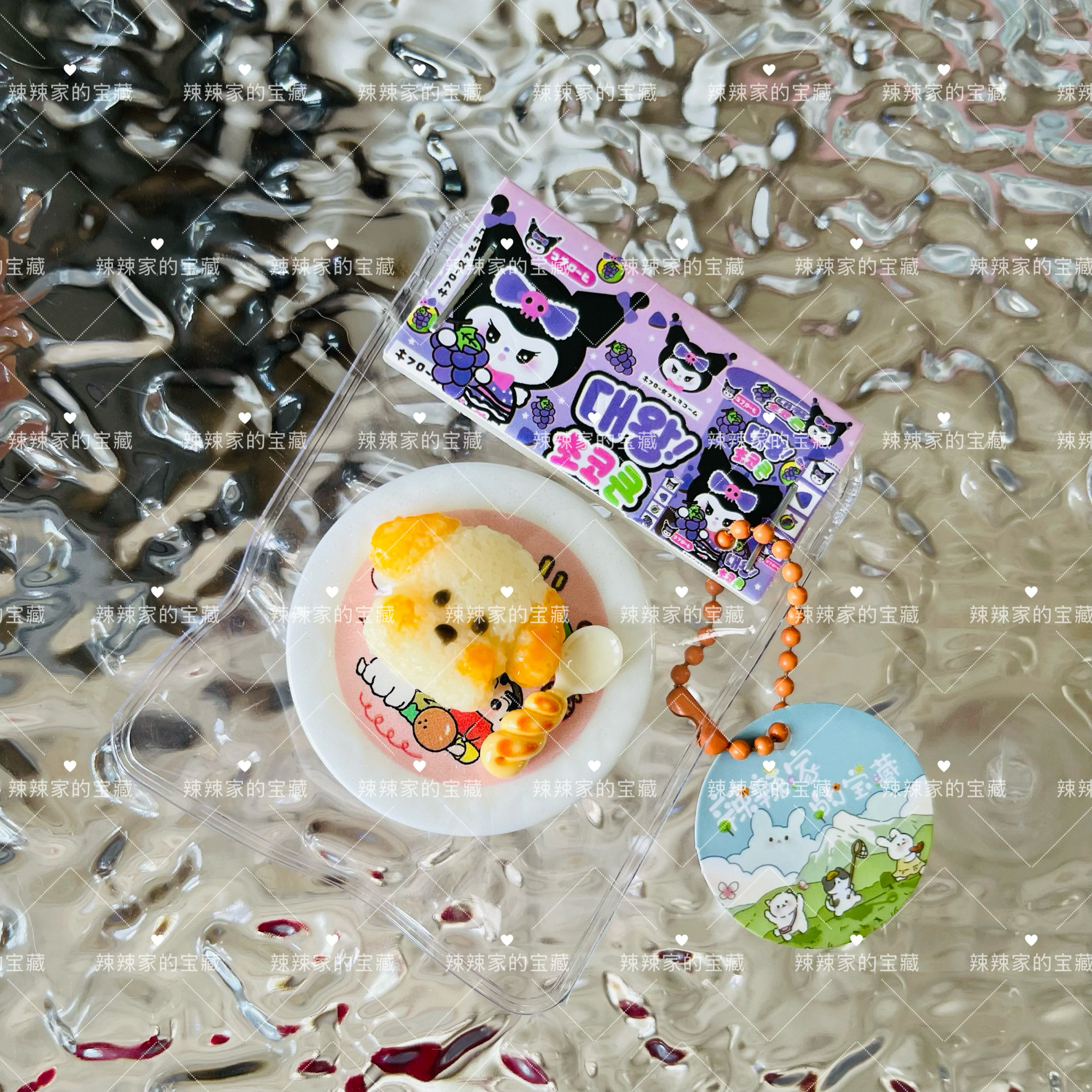 小鼻嘎迷你捏捏乐棉花糖小狗带盘子可当挂饰可爱网红热款