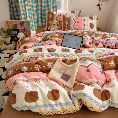 四季通用全棉四件套床笠款
