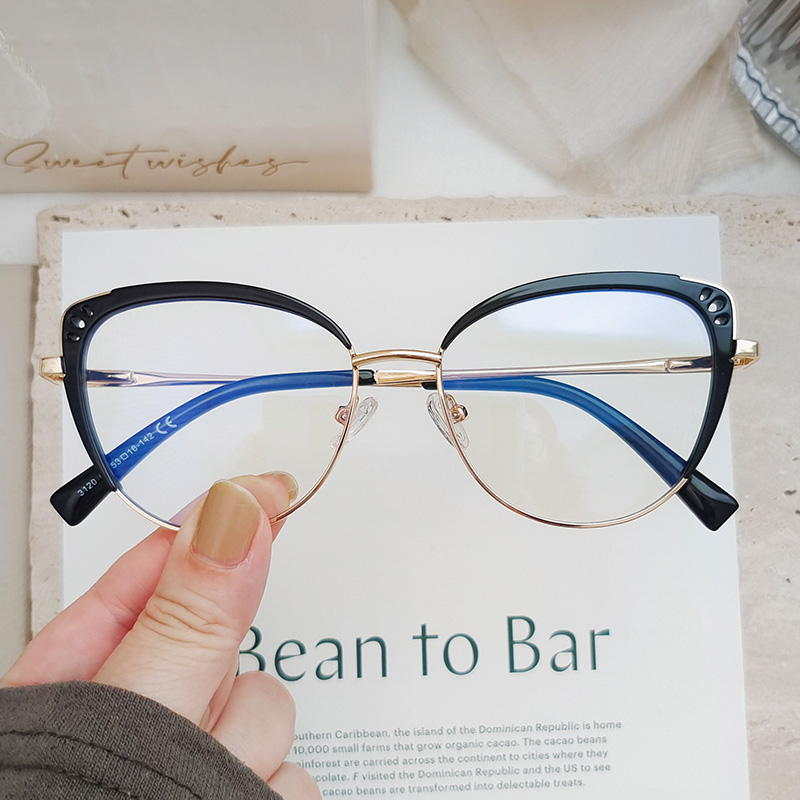 猫眼大框高级感视眼镜女度数可配