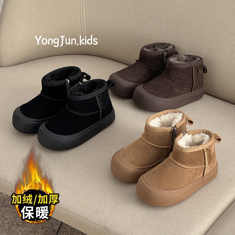 儿童雪地靴加厚绒保暖童靴子