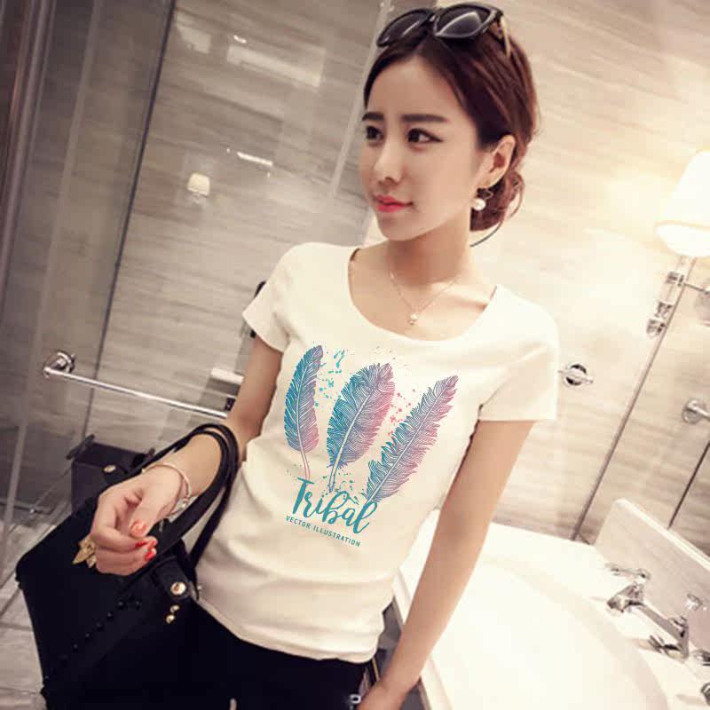 S219 summer new pattern printing T-shirt Korean Edition letter Versatile personality T-shirts student Short sleeved Self cultivation jacketin the Women's clothing/Boutique , Dress  category - from Buy2taobao.com to provide professional Taobao agent buy service