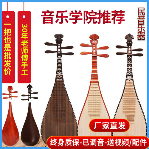琵琶乐器初学入门考级红木儿童
