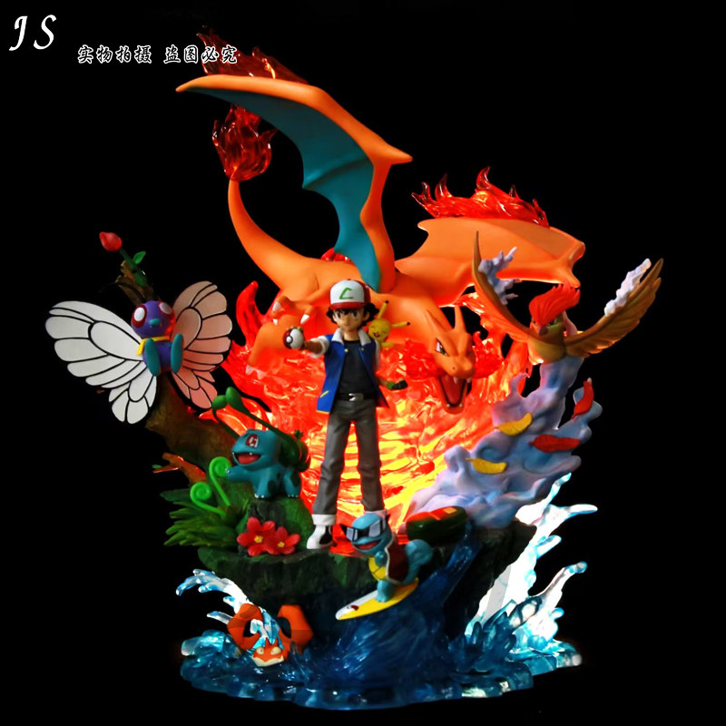 神奇宝贝 egg 宝可梦 小智全家福 御三家 手办模型摆件动漫周边