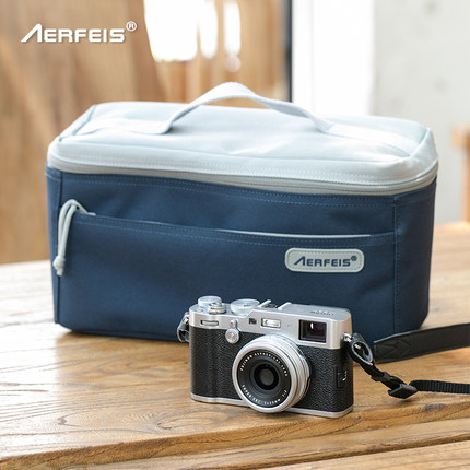 阿尔飞斯相机内胆包分隔加厚防震防摔适用优衣库包尼康Z30隔层分格收纳包手提富士索尼微单户外佳能R5摄影包