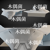 c4d fbx obj格式 maya 水坝大坝建筑场景模型文件 非实物C366