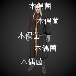 非实物C987 骨骼面部绑定中世纪人物男动作参考文件 c4d fbx格式