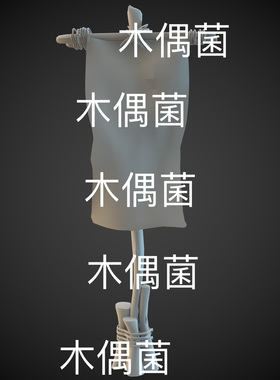 3dmax c4d fbx obj格式古代古风旗帜旗杆文件 非实物C857