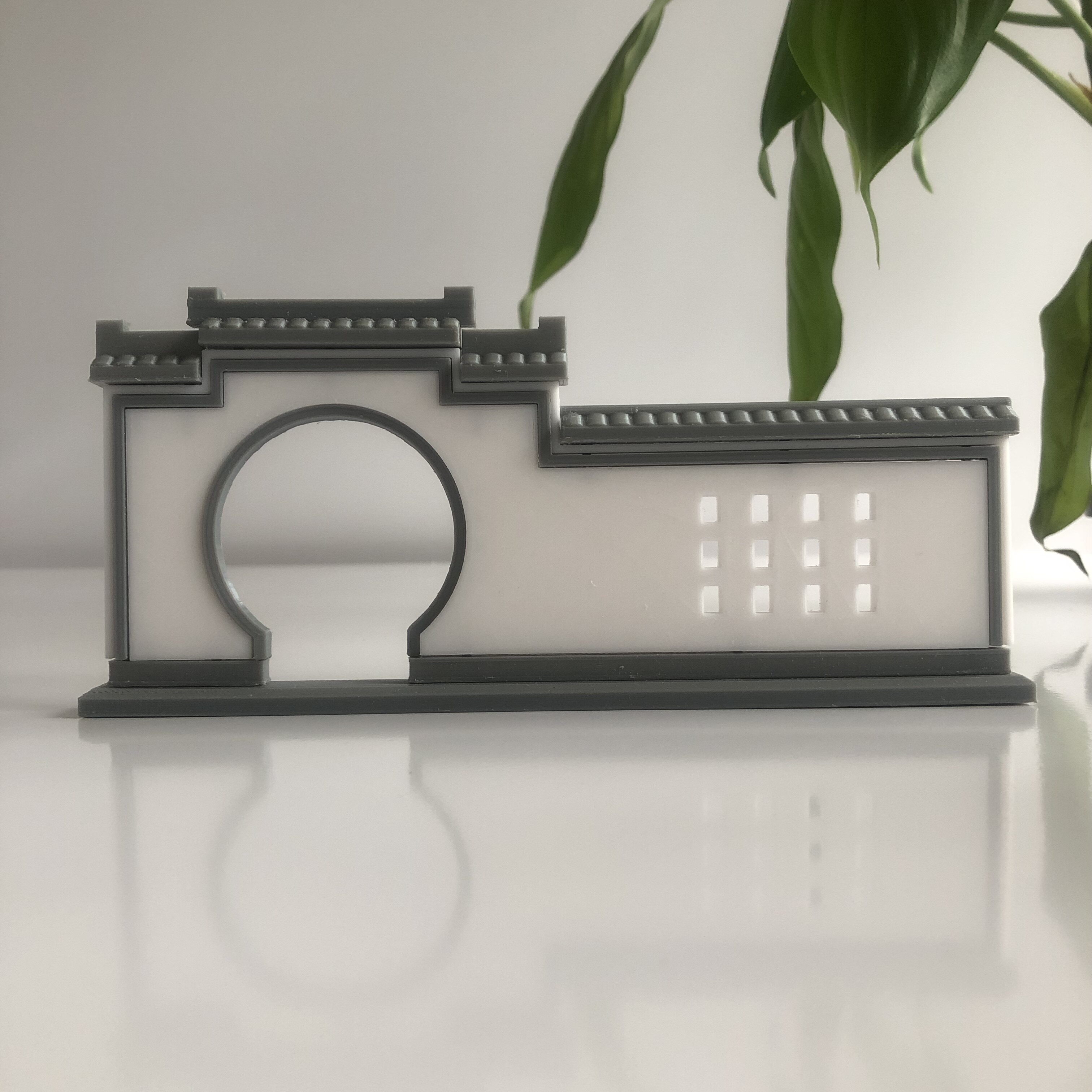 中式仿古建筑徽派造景桌面景墙微缩景观古风拼装马头墙树脂模型
