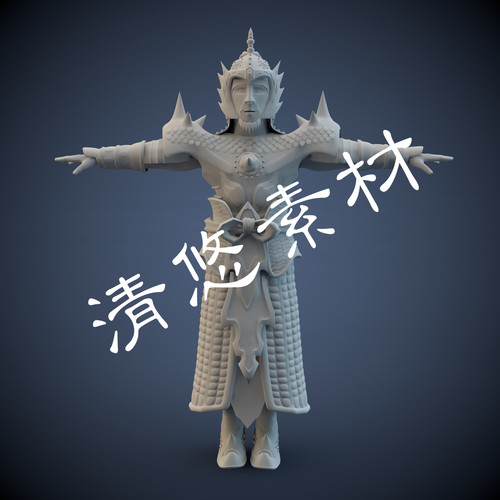 古代人物盔甲战甲头盔maya c4d fbx obj格式模型将军白模高模 784
