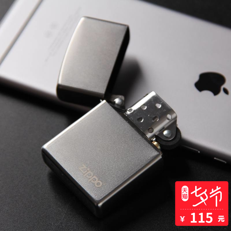 zippo打火機 美國原裝正品 經典鉻 磨砂205 專柜zppo正版