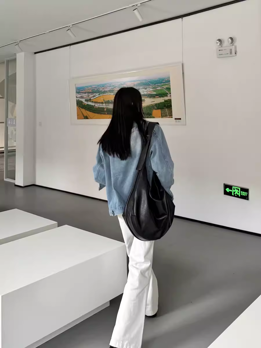 大容量上课单肩小众质感托特包