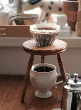 Mantique l 原创保护设计品手工木制法式复古咖啡手冲架