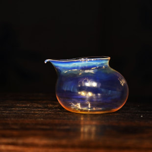 沁茗堂 迷你飞鸟公道杯 纯手工吹制高硼硅耐热玻璃茶具匀杯分茶器