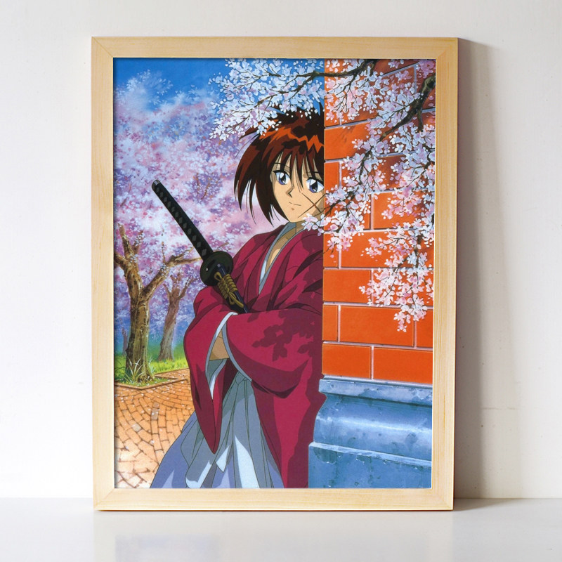 浪客剑心 绯村剑心 雪代巴 志志雄真实动漫周边 海报挂画挂件摆件