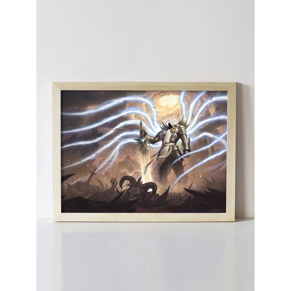 暗黑破坏神3 泰瑞尔 游戏动漫周边海报挂画挂件摆件 网吧墙面装饰