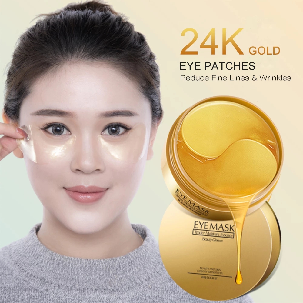 60pcs Hyaluronic Acid Repair Eye Patches Remove Dark Circles