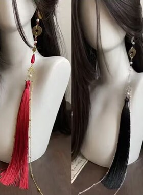 山鬼花钱铜钱耳环古风耳挂男女耳饰古风汉元素流苏汉服百搭配饰品