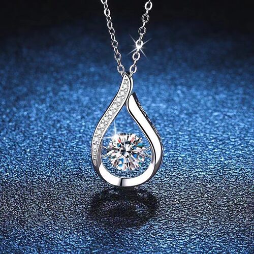 Hot Water Drop Sterling Silver Plated Jewelry Set For Women
