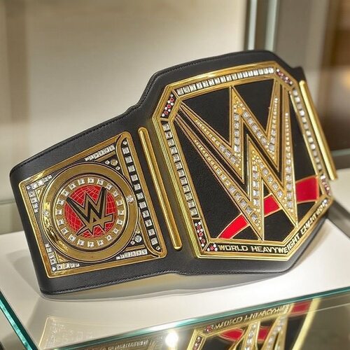 WWE世界重量级冠军腰带拳击比赛1/1金腰带格斗纪念冠军奖品收藏