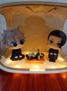 国产LK五条动漫夏油杰手办公仔掌中虎杖咒术回战黑惠机箱摆件模型