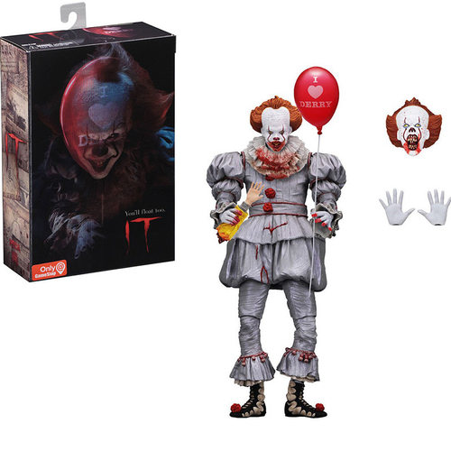 NECA 小丑回魂 IT 小丑回魂2017 血腥限定版 新版3D 可动手办模型