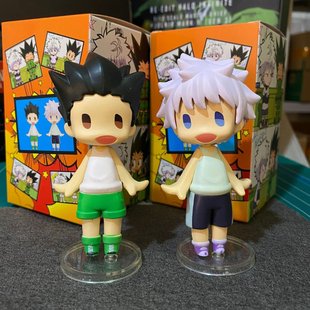 国产GSC Hello全职猎人富力士 豆豆眼奇犽 小杰揍敌客Q版手办模型