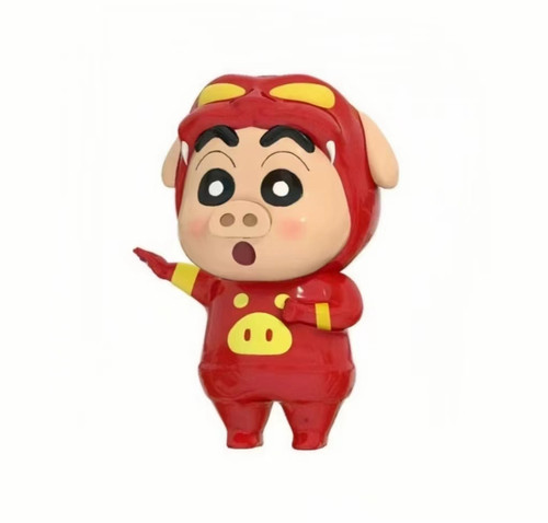 动漫蜡笔小新cos猪猪侠小新创意潮玩手办车载模型桌面摆件礼物