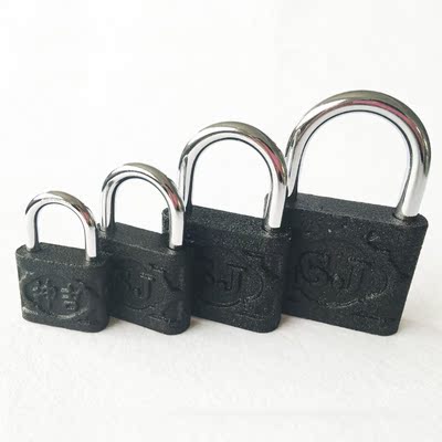 正品神吉铁锁铁挂锁20-90mm 箱包锁宿舍柜子锁铜芯锁大门锁寝室锁