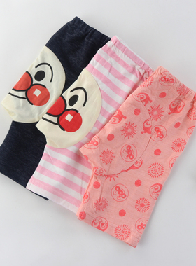 日单夏儿童纯棉大PP五分裤儿童卡通短裤宝宝休闲裤90-100