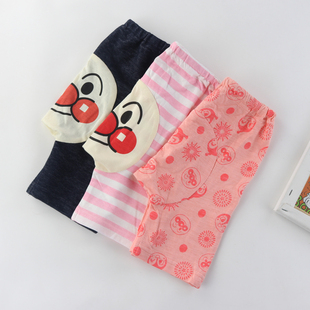 宝宝休闲裤 100 儿童卡通短裤 日单夏儿童纯棉大PP五分裤